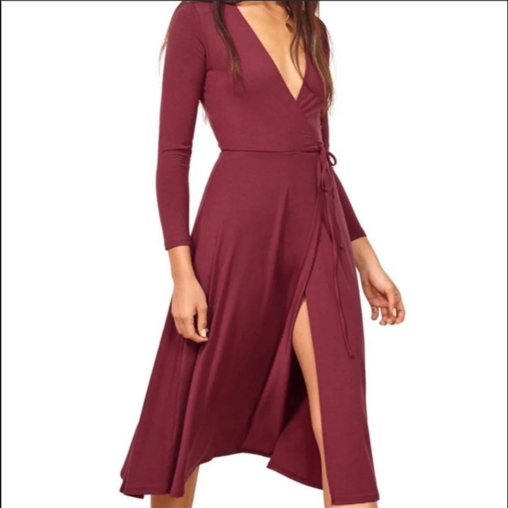 Reformation wrap dress